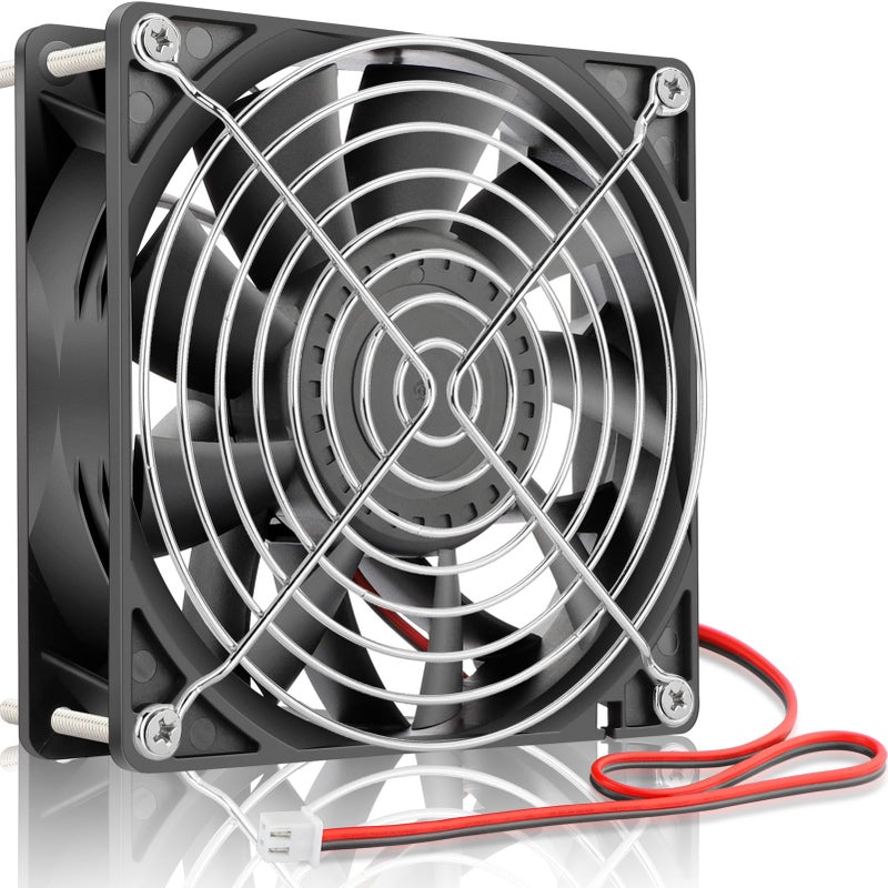GDSTIME 140mm High Static Pressure Cooling Fan 2-Pin 140x140x38mm DC 12V Ball Bearing for Radiator Heatsink - Image 1
